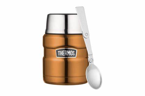 King Stainless Steel Food Flask Copper 16 OZ./470ML