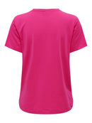 Park Short Sleeve Loose Tee - Pink Yarrow