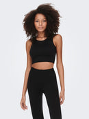 JaiaLife Lounge Seam Short Top - Black