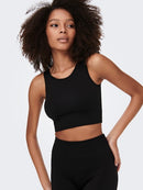 JaiaLife Lounge Seam Short Top - Black