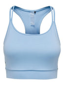 Ani All Over Print Sports Bra - Chambray Blue Print