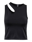 Salli Life Seam Crop Top - Black