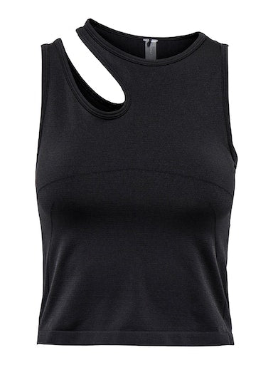 Salli Life Seam Crop Top - Black