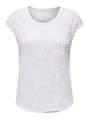 Abos Curved Burnout Tee - White