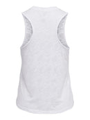 Abos Sleeveless Burnout Top - White