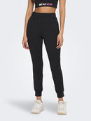 Mila Mid Waist Slim Joggers - Black