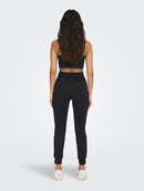 Mila Mid Waist Slim Joggers - Black