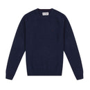 Lambswool Raglan Crew - Blue Sapphire