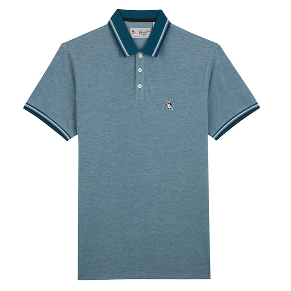 Short Sleeve Polo - Blue Coral