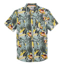 Short Sleeve Print Shirt - Bright White