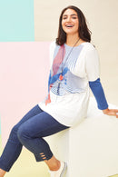 Slim Fit Crop Trouser - Blue