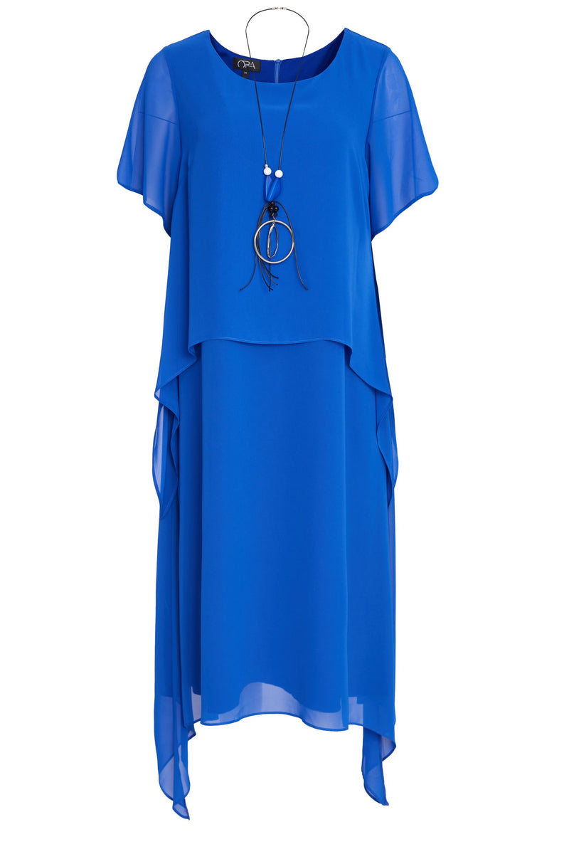 Overtop Chiffon Dress - Royal