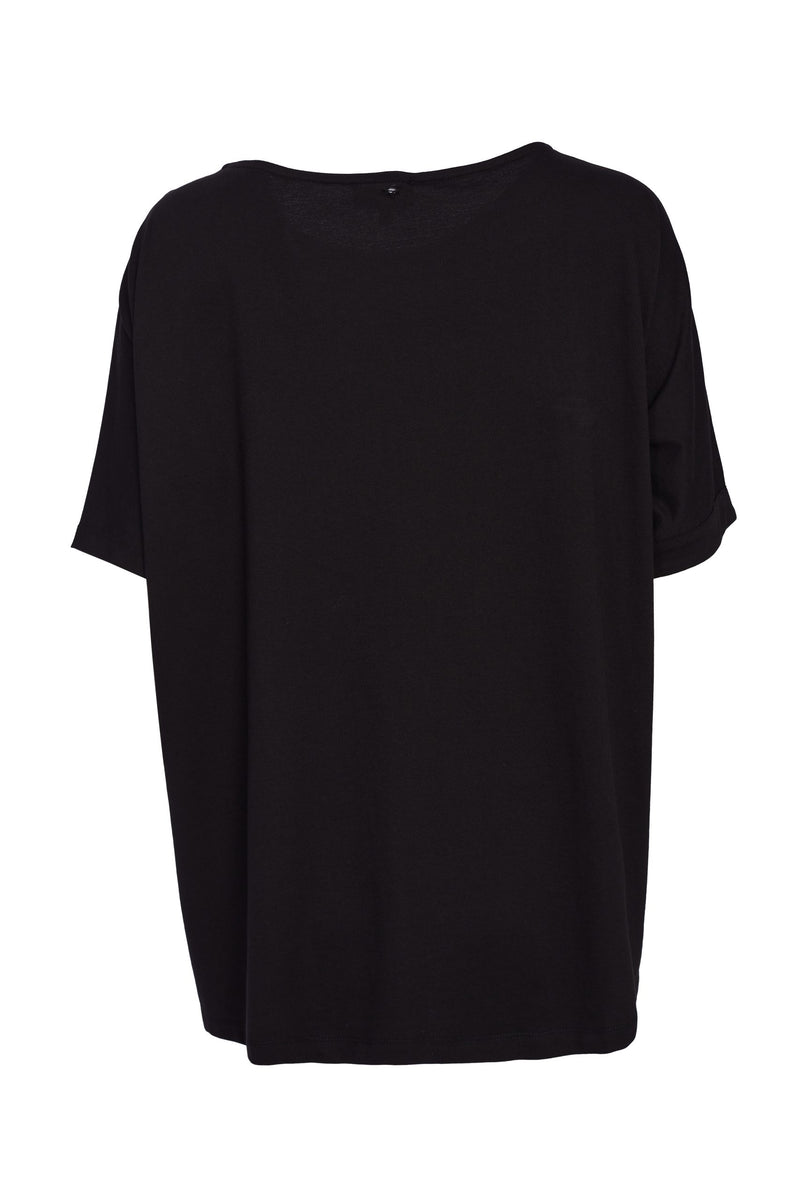 Spot Side Panel Top - Black/Cream