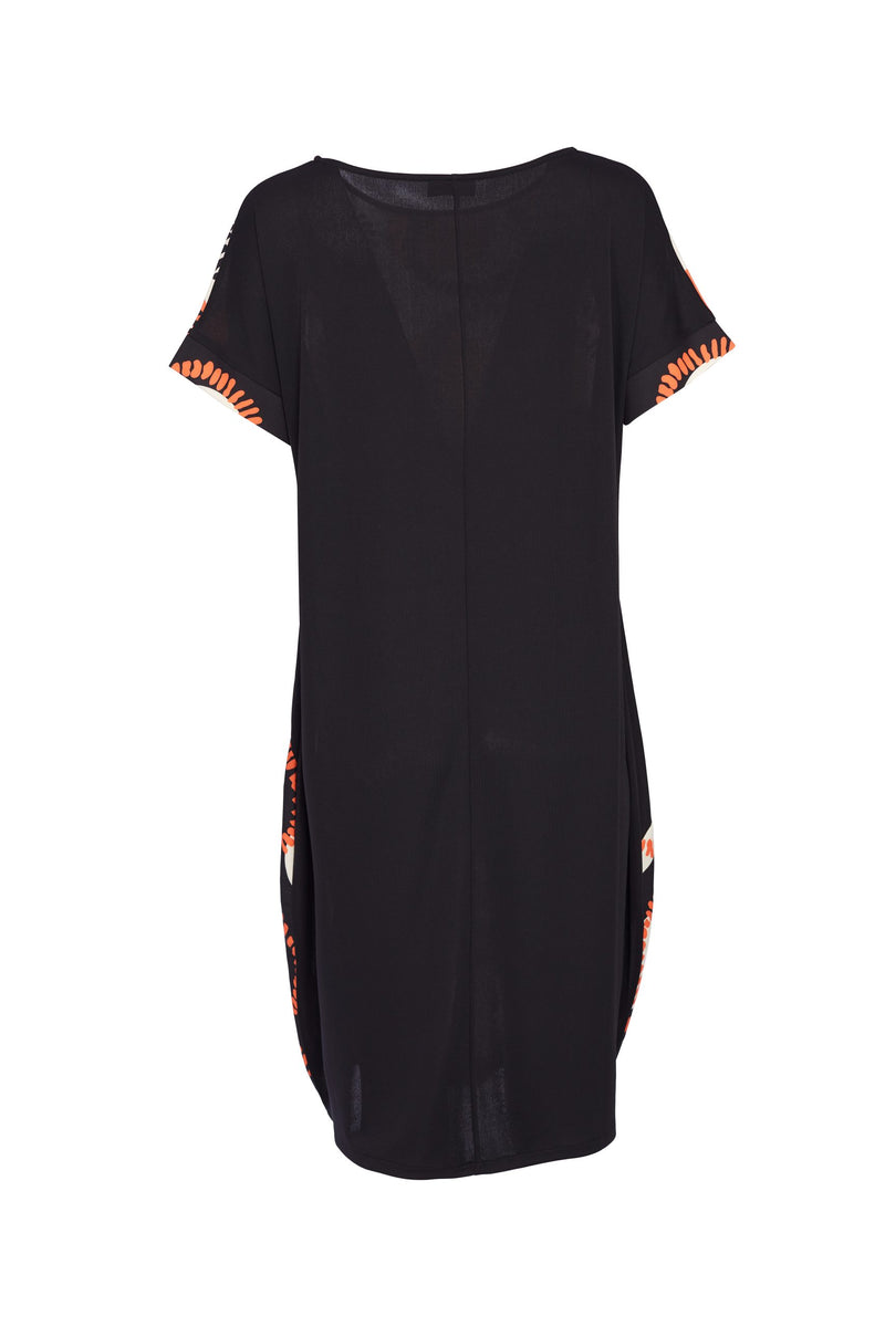 Circle Print Dress - Mandarin