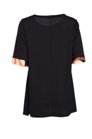 Circle Print Top - Mandarin