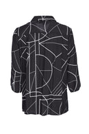 Print Blouse - Black/White
