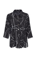 Print Blouse - Black/White