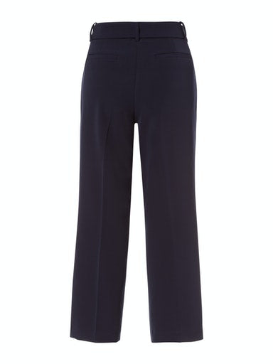 Boho Vibes Business Crop Trousers - Ink Blue
