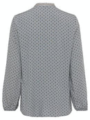 Long Sleeve Blouse - Soft Grey