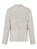 City Safari Linen Blazer - Light Sand