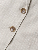 City Safari Linen Blazer - Light Sand