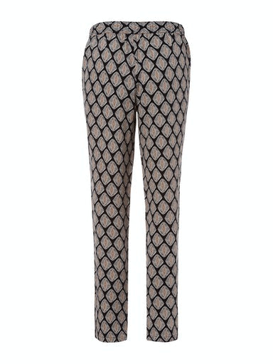 City Safari Print Trouser - Black