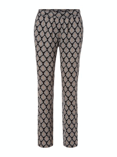 City Safari Print Trouser - Black