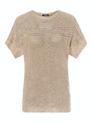 Global Blazer Short Sleeve Pullover - Golden Sand