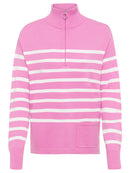 Long Sleeve Stripe Jumper - Pink