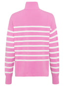 Long Sleeve Stripe Jumper - Pink
