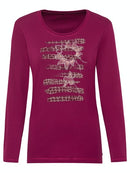 Long Sleeve T-shirt - Dark Fuchsia