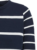 Long Sleeve Stripe Jumper - Power Navy