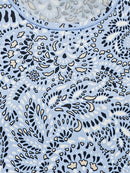 Long Sleeve Print T-shirt - Blue Breeze