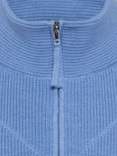 Long Sleeve Cardigan - Heather Blue