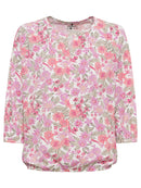 Long Sleeve Print T-Shirt - Pink