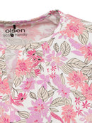 Long Sleeve Print T-Shirt - Pink