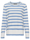 Long Sleeves Stripe Jumper - Cornflower Blue