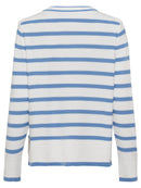 Long Sleeves Stripe Jumper - Cornflower Blue