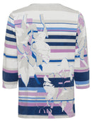 Long Sleeves Print T-Shirt - Paloma Grey