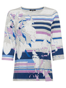 Long Sleeves Print T-Shirt - Paloma Grey