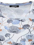 Short Sleeve Print T-Shirt - Sky