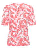 Short Sleeve Print T-Shirt - Raspberry