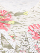 Short Sleeve Print T-Shirt - Raspberry