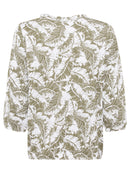 Long Sleeve Print T-Shirt - Dark Khaki