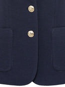 Long Sleeve Jersey Jacket - Power Navy