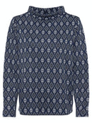 Tribute To Blue High Neck Jumper - Crown Blue