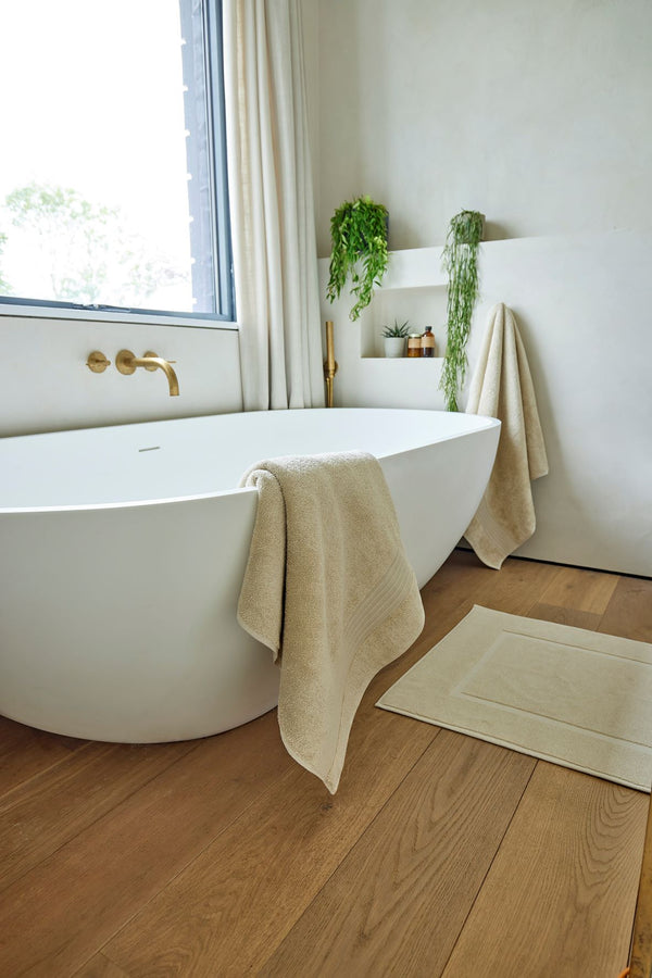 Organic Eco Twist Shower Mat Natural