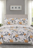 Oriental Floral Duvet Cover Set - Multipatterned