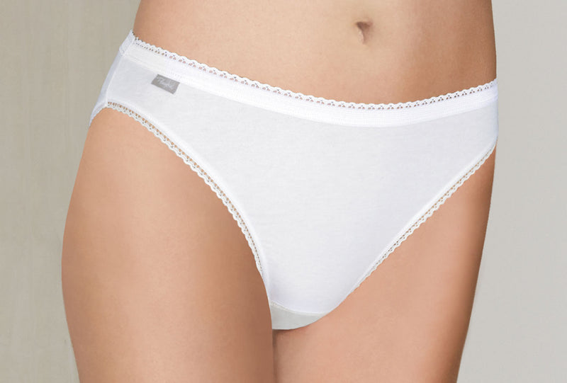 3pk High Leg Brief - White