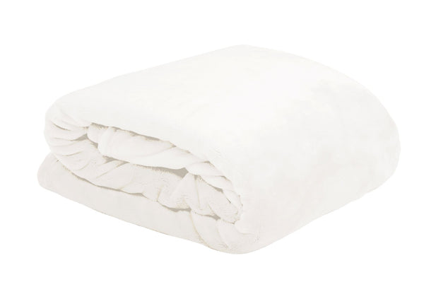 Fleece Throw  Ecru